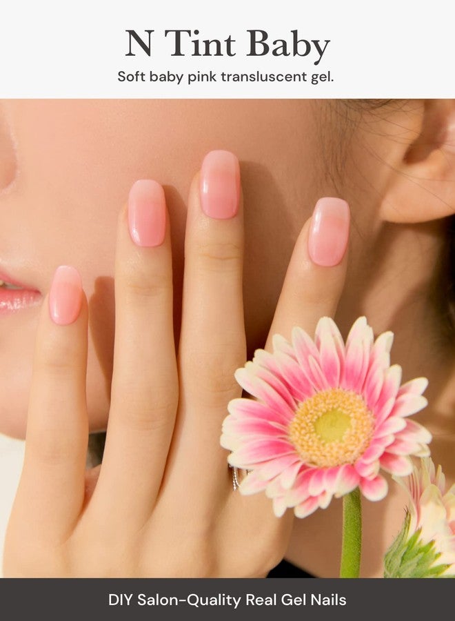 اوهورا شرائط جل الأظافر شبه المعالجة من أوهورا (لون وردي فاتح للأطفال) - لون وردي، متوافق مع جميع مصابيح الأشعة فوق البنفسجية/LED، جودة صالونات التجميل، يدوم طويلاً، سهل الاستخدام والإزالة - يتضمن قطعتين لتحضير الأظافر، ومبرد أظافر، وعصا خشبية - Image 2